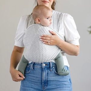 Coveted Solly Baby Wrap — Natural and Grey Stripe